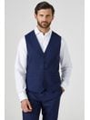 Blue Skopes Harcourt Single Breasted Suit Waistcoat