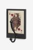 Monochrome Playing Card Queen Wall Hook