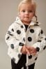 Monochrome Quilted Zip Through effect Hoodie (3mths-7yrs)