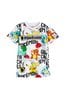 Pokémon/Weiß - Lizenziertes T-Shirt mit Wendepailletten (3-16yrs)