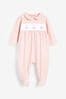 Pink Smart Bunny Baby Sleepsuit (0mths-2yrs)