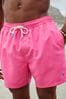 Pink - Palmenlogo - Basic-Badehose mit Palmenlogo