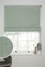 Sage Green Ready Made Textured Tassel Edge Blackout Roman Blinds