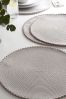Natural Pom Pom, Set of 4 Placemats