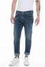 Mid Blue Denim Replay Grover Straight Fit Jeans