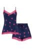 Pour Moi Sofa Loves Lace Pyjama aus Jersey mit Camisole und Shorts