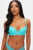 Ann Summers Aqua Blue Sexy Lace Planet Padded Plunge Bra