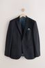 Navy Blue Slim Two Button Suit Jacket