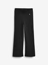 Navy Blue Cotton Rich Jersey Stretch Pull-On Boot Cut Trousers (3-16yrs)