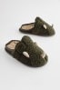 Green Dino Mule Slippers