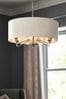 Brushed Chrome Burford 6 Light Chandelier Ceiling Light