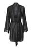 Ann Summers Black The Intrigue Chiffon Robe Dressing Gown