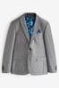 Light Grey Slim Two Button Suit Jacket, Slim