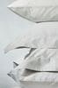 Laura Ashley Set of 2 Silver 400 Thread Count Cotton Pillowcases