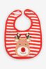 JoJo Maman Bébé Reindeer Appliqué Bib