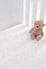 Silentnight 2 Pack Pink Stars Kids Safe Nights Cot Bed Size 100% Cotton Fitted Sheets