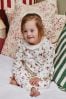 JoJo Maman Bébé Mädchen Hübscher Jersey-Pyjama mit Waldtieren