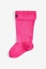 Pink Welly Liner Socks