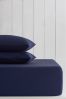 <span>Marineblau</span> - Spannbettlaken mit hohem Baumwollanteil für hohe Matratzen