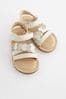 White Wide Fit (G) Heart Sandals, Wide Fit (G)