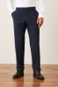 <span>Schwarz</span> - Strukturierter Anzug aus Wollmischung: Hosen, Slim Fit