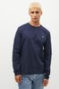 Lyle & Scott Dark Navy Cotton Long Sleeve T-Shirt