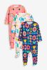 Baby 3 Pack Printed Sleepsuits (0mths-2yrs)