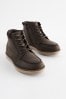 Chocolate Brown Smart Lace Up Boots