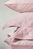 Blush Pink Laura Ashley Set of 2 400 Thread Count Cotton Pillowcases