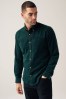 Green Corduroy Long Sleeve Shirt