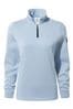 Tog 24 Light Blue Pearson Knit Look Zip Neck Fleece