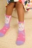 Pink Unicorn Cosy Slippers Socks