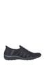 Black Skechers Slip In Breathe-Easy Roll-With-Me Trainers