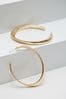 Mood Gold Recycled Polished Oval Hoop Earrings