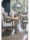 Dove Grey Malvern Oak Effect 6 to 10 Seater Extending Dining Table