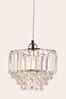 Laura Ashley Chrome Vienna Easy Fit Shade Ceiling Light, Easy Fit Shade
