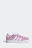 adidas Pink/White Junior Sportswear VL Court Trainers