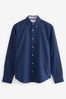 Cobalt Blue Regular Fit Long Sleeve Oxford Shirt, Regular Fit