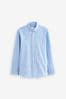 Blue Plain Long Sleeve Oxford Shirt (3-16yrs)