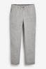 Light Grey 100% Linen Trousers