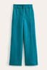 Boden Blue Highbury Linen Trousers