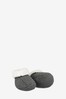The Little Tailor Charcoal Grey Knitted Plush Lined Booties