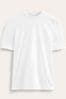 Boden White Supersoft Frill Detail T-Shirt