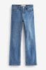 Mid Blue Denim Bootcut Jeans, Petite