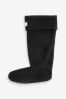 Black Welly Liner Socks