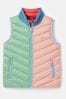 Joules Croft Pink Hotchpotch Showerproof Quilted Gilet