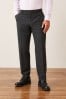 Wool Mix Textured Suit: Trousers