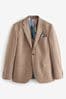 Marl Taupe Slim Motionflex Stretch Suit Jacket, Slim Fit