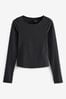 Black Supersoft Everyday Sports Long Sleeve Top