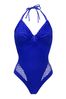 Pour Moi Blue Castaway Adjustable Halter Underwired Swimsuit